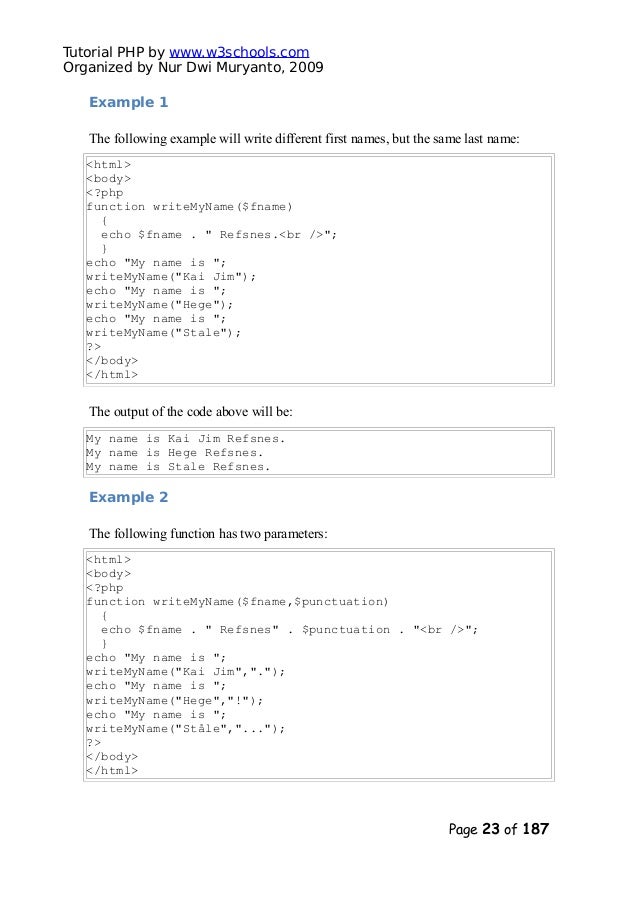 W3school Html Tutorial In Pdf